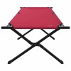Összecsukható kemping ágy 2 pcs piros 210 x 80 x 46 cm
