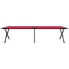 Összecsukható kemping ágy 2 pcs piros 210 x 80 x 46 cm