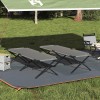 Összecsukható kemping ágy 2 pcs szürke 210 x 80 x 46 cm