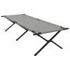 Összecsukható kemping ágy 2 pcs szürke 210 x 80 x 46 cm