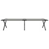 Összecsukható kemping ágy 2 pcs szürke 210 x 80 x 46 cm