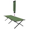 Összecsukható kemping ágy 2 pcs zöld 210 x 80 x 46 cm