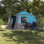 Cabin tent 12-person tetővel kék és szürke 405 x 405 x 273 cm