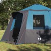 Cabin tent 12-person tetővel kék és szürke 405 x 405 x 273 cm