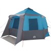 Cabin tent 12-person tetővel kék és szürke 405 x 405 x 273 cm