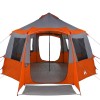 Cabin tent 12-person szürke és narancs 405 x 405 x 273 cm