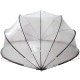 Medence kupola átlátszó 430 x 430 x 210 cm pvc