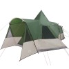 Teepee sátor 8 fős tetővel tárolóval zöld 720 x 465 x 295 cm