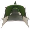 Teepee sátor 8 fős tetővel tárolóval zöld 720 x 465 x 295 cm