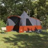 Teepee sátor 8 fős tetővel szürke és narancs 720 x 465 x 295 cm