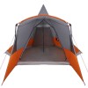 Teepee sátor 8 fős tetővel szürke és narancs 720 x 465 x 295 cm