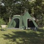 Teepee sátor 5 fő számára tetővel zöld 545 x 450 x 295 cm