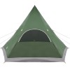 Teepee sátor 5 fő számára tetővel zöld 545 x 450 x 295 cm