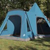 Teepee sátor 5 fő számára tetővel kék 545 x 450 x 295 cm