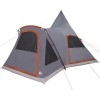 Teepee sátor 5 fő számára szürke és narancs 545 x 450 x 295 cm