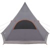 Teepee sátor 5 fő számára szürke és narancs 545 x 450 x 295 cm