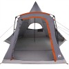 Teepee sátor 5 fő számára szürke és narancs 545 x 450 x 295 cm