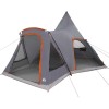 Teepee sátor 5 fő számára szürke és narancs 545 x 450 x 295 cm