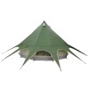 Teepee sátor 3 személyes zöld és szürke 312 x 312 x 197 cm
