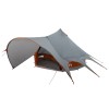 Teepee sátor 3 személyes szürke és narancs 600 x 600 x 347 cm