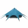Teepee sátor 7 személyes kék és szürke 600 x 600 x 347 cm