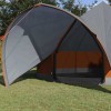 Teepee sátor 7 személyes szürke és narancs 600 x 600 x 347 cm