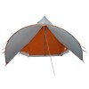Teepee sátor 7 személyes szürke és narancs 600 x 600 x 347 cm