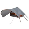 Teepee sátor 7 személyes szürke és narancs 600 x 600 x 347 cm