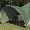 Teepee sátor 9 fős tetővel zöld és szürke 502 x 502 x 297 cm