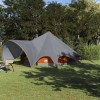 Teepee sátor 9 fős tetővel szürke és narancs 502 x 502 x 297 cm