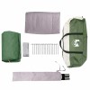 Cabin tent 7-person tetővel tárolóval zöld 400 x 350 x 212 cm