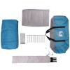 Cabin tent 7-person tetővel tárolóval kék 400 x 350 x 212 cm