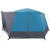 Cabin tent 7-person tetővel tárolóval kék 400 x 350 x 212 cm