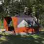 Cabin tent 7-person szürke és narancs 400 x 350 x 212 cm