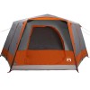 Cabin tent 7-person szürke és narancs 400 x 350 x 212 cm