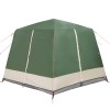 Cabin tent 5-person tetővel zöld és fehér 333 x 317 x 194 cm