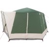 Cabin tent 5-person tetővel zöld és fehér 333 x 317 x 194 cm