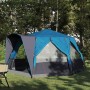 Cabin tent 5-person tetővel kék és szürke 333 x 317 x 194 cm