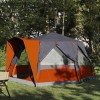 Cabin tent 5-person szürke és narancs 333 x 317 x 194 cm