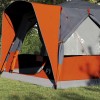 Cabin tent 5-person szürke és narancs 333 x 317 x 194 cm