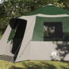 Cabin tent 12-person tetővel zöld és szürke 500 x 500 x 294 cm