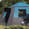 Cabin tent 12-person tetővel kék és szürke 500 x 500 x 294 cm