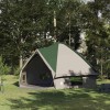 Teepee sátor 10 fős tetővel zöld és fehér 567 x 470 x 242 cm