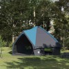 Teepee sátor 10 fős tetővel kék és szürke 567 x 470 x 242 cm