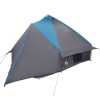 Teepee sátor 10 fős tetővel kék és szürke 567 x 470 x 242 cm