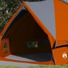 Teepee sátor 10 fős szürke és narancs 567 x 470 x 242 cm