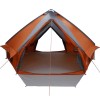 Teepee sátor 10 fős szürke és narancs 567 x 470 x 242 cm
