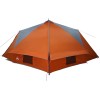 Teepee sátor 10 fős szürke és narancs 567 x 470 x 242 cm