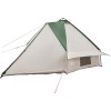 Teepee sátor 8 fős tetővel zöld és fehér 490 x 410 x 210 cm