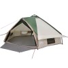 Teepee sátor 8 fős tetővel zöld és fehér 490 x 410 x 210 cm